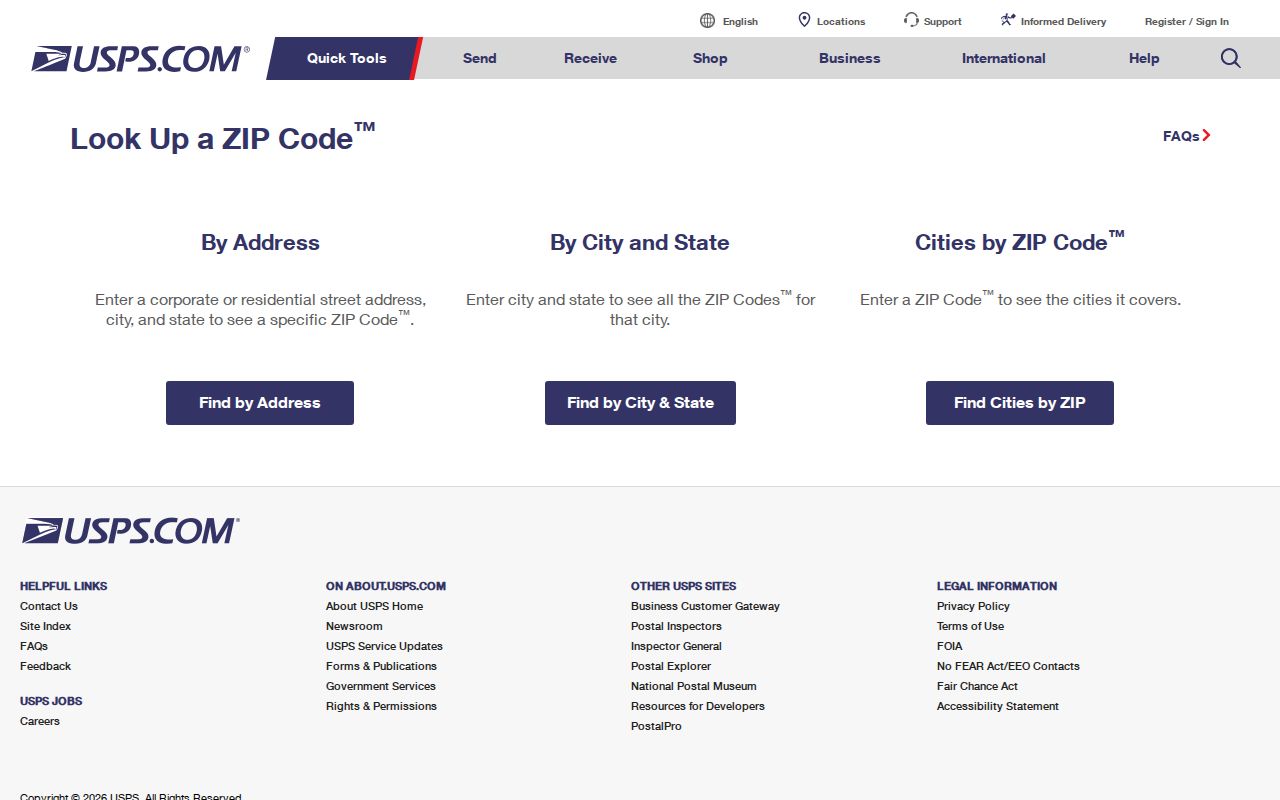 Holland ZIP code directory USPS address and ZIP lookup
